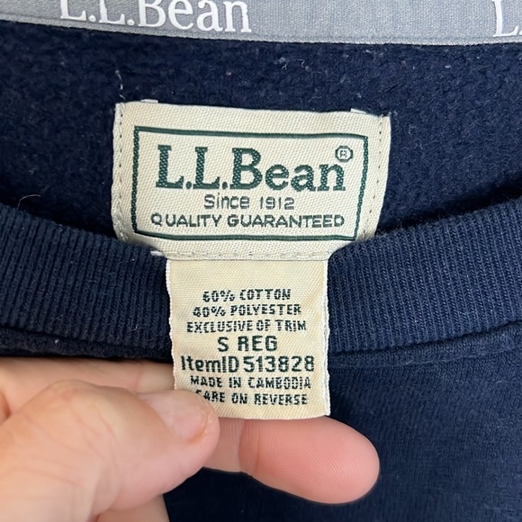 Men's L.L.Bean 1912 Sweatshirt, Crewneck, Colorblock - Picture 3 of 5